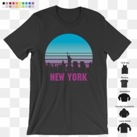 T-shirt, HD Png Download - manhattan skyline png