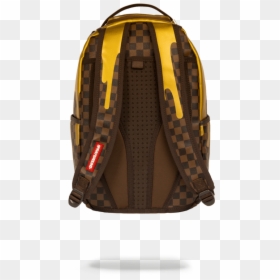 Sprayground Backpack Liquid Gold Checkered Drips, HD Png Download - gold drip png
