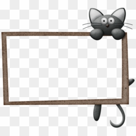 Cat Borders And Frames, HD Png Download - etiquette png