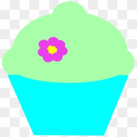 Pistacho Cupcake Svg Clip Arts - Flower, HD Png Download - cupcake clip art png