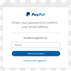 Sample Password Of Paypal, HD Png Download - verified by visa png