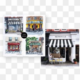 Kls Overlap4 Cafeseries - European Storefronts, HD Png Download - watercolors png