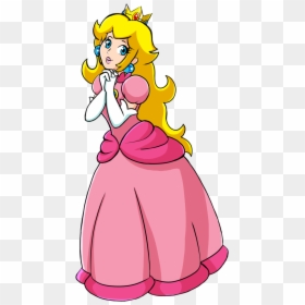 Princess Peach Clipart Original Design , Png Download - Original Princess Peach Mario, Transparent Png - peach clipart png