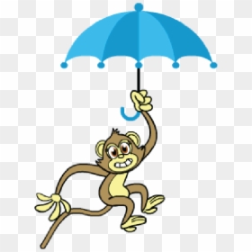 Maggie The Monkey With An Umbrella, Music For Kids - Umbrella, HD Png Download - flying monkey png