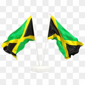 Two Waving Flags - Zambia Flag Icon Png, Transparent Png - jamaican png