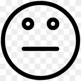 Neutral - Smiley, HD Png Download - neutral face png