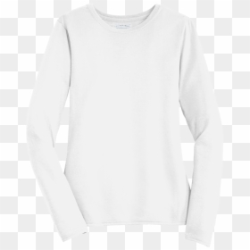 White - Sweater, HD Png Download - long sleeve png