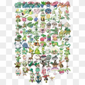 Image - Grass Pokemon, HD Png Download - pokemon types png