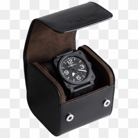Bell And Ross Watch Case, HD Png Download - black leather png