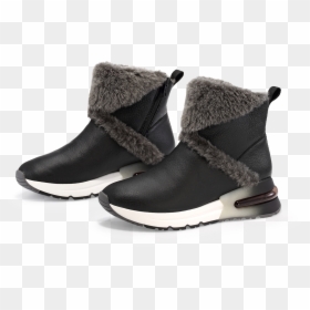 Ash Shoes Klimax Boots Black Leather And Grey Faux - Ash Boots, HD Png Download - black leather png