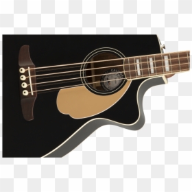 Fender Black Acoustic Guitar, HD Png Download - black bass png