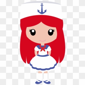 Sailor Girl Cartoons Clipart, HD Png Download - nautical clipart png