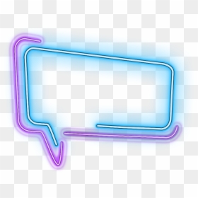 #ftestickers #callout #speechbubble #thoughtbubble - Text Box Neon Png, Transparent Png - colorful speech bubble png