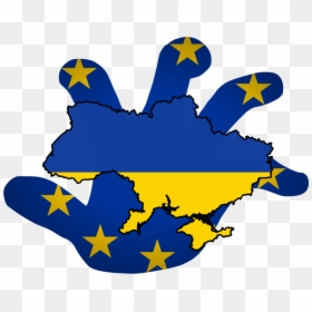 Ukraine Eu - European Union Round Flag, HD Png Download - ukraine png