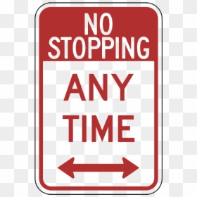 No Stopping Sign On Transparent, HD Png Download - left and right arrow png