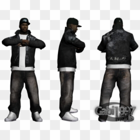 New Character Gangsta Skin For Gta San Andreas - Gta Sa Mod Skin Gangster, HD Png Download - gta online character png