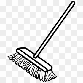 Broom Dustpan Clip Art - Broom Clipart Black And White, HD Png Download - broom.png