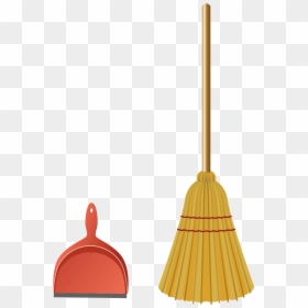 Broom Cleaning Illustration Cartoon Image - Broom And Dustpan Cartoon, HD Png Download - broom.png