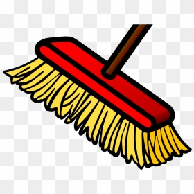 Paint Brush Clipart Lead Poisoning - Broom Clipart Black And White, HD Png Download - broom.png