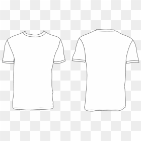Black T-shirt Template - Padusan, HD Png Download - shirt template.png
