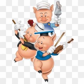 Three Little Pigs Clipart - Three Little Pigs Png, Transparent Png - pig .png