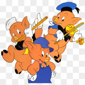 Los 3 Cerditos Y Lobo En Imagenes - Disney De Drie Biggetjes, HD Png Download - pig .png