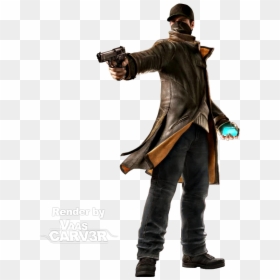 Watch Dogs Png Picture - Watch Dogs Aiden Pearce Png, Transparent Png - pistol .png