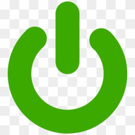 Green Power Clip Art - Power On Logo Green, HD Png Download - electricity.png