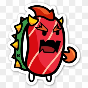 Sushi Bowser Sticker, HD Png Download - bowser.png