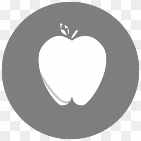 Gray Circle Apple Svg Clip Arts - Feedback Grey Icon Png, Transparent Png - white apple png
