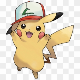 Original Cap Pikachu Available For American, Japanese - Pokemon Ash Hat Pikachu, HD Png Download - ash and pikachu png