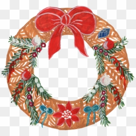 Christmas Corner Wreath Transparent, HD Png Download - christmas wreath png images