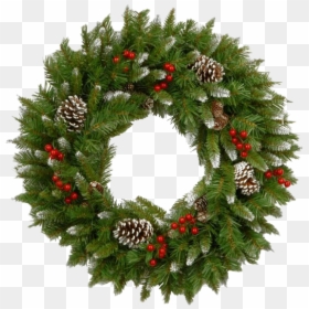 Christmas Wreath Png Hd - Christmas Wreath, Transparent Png - christmas wreath png images