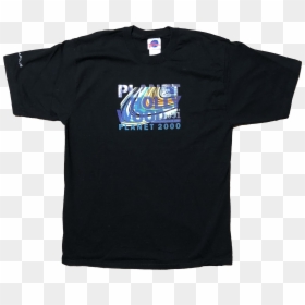 Vintage 2000 Planet Hollywood Indianapolis Shirt Black - Active Shirt, HD Png Download - planet hollywood logo png