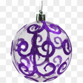 Purple Christmas Ball Transparent Background - Sphere Christmas Ornaments, HD Png Download - christmas transparent background png