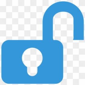 Icon, Contact, Flat, Web, Business, Symbol - Unlock Blue Png, Transparent Png - unlock icon png