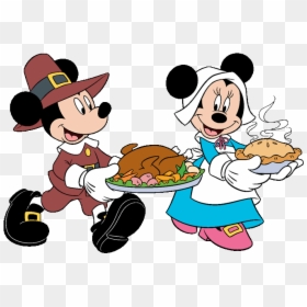 Disney Thanksgiving Clipart Free Images - Mickey Mouse Thanksgiving Coloring Page, HD Png Download - thanksgivingpng