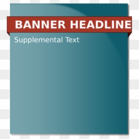 Text,turquoise,web Banner - Banner Headline Png, Transparent Png - website png icons
