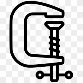 G Clamp Comments - G Clamp Clipart Black And White, HD Png Download - g+ icon png