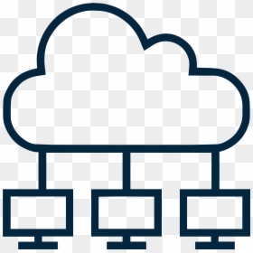 Transparent Monitor Clipart - Server Cloud Icon Png, Png Download - upload image icon png