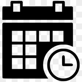 Wait For Calendar - System Log Icon, HD Png Download - calendar icon png black