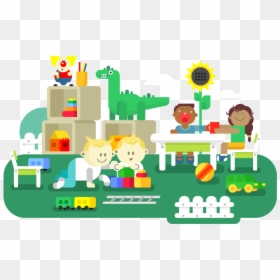 What To Expect When Working In Childcare - Kindergarten Illustration, HD Png Download - childcare png
