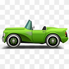 Sudha Cars Museum Sports Car - Green Car Cartoon Png, Transparent Png - sport cars png