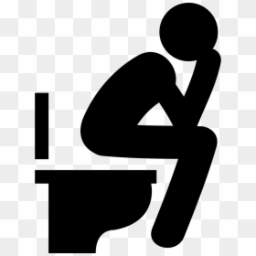 Man Sitting In The Bathroom - Persona Sentada En El Baño, HD Png Download - bathroom symbol png