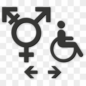 Gender Neutral Handicap Restroom, HD Png Download - restroom icon png