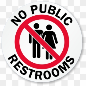 Free Printable No Public Restroom Sign, HD Png Download - restroom icon png