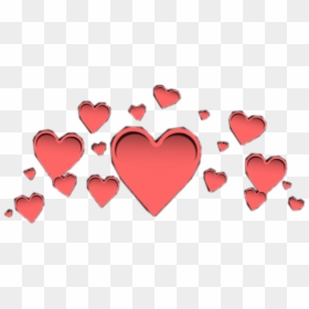 #heart #hearts #crown #icon #halo #head #overlay #red - Heart, HD Png Download - halo icon png