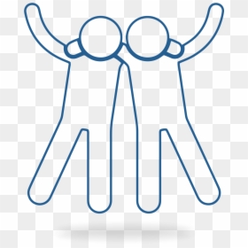 Icon Two Friends Hugging, HD Png Download - friendship icon png