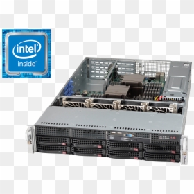 Supermicro Cse 825tqc R740lpb, HD Png Download - intel inside png