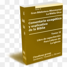 Comentario Exegetico Y Explicativo De La Biblia - Box, HD Png Download - la biblia png